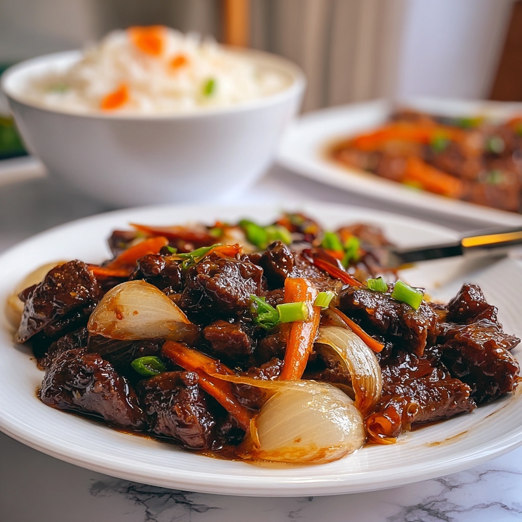 Beef Onion Stir Fry Recipe - Recipe Image