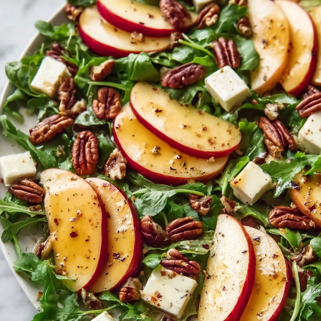 Apple Arugula Salad with Maple Pecans and Balsamic Dressing Recipe - Recipe Image
