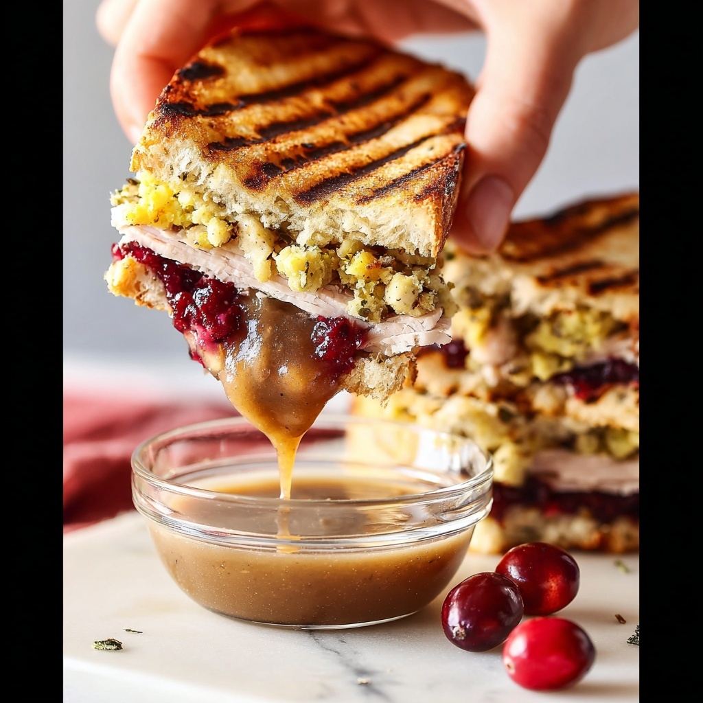 Thanksgiving Leftovers Panini Recipe - Recipe Image