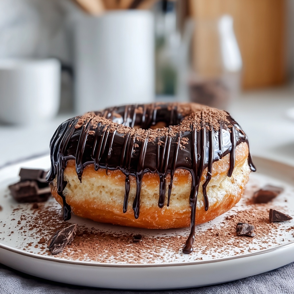 Cinnamon-Sugar Donuts with Chocolate Drizzle Recipe - Recipe Image