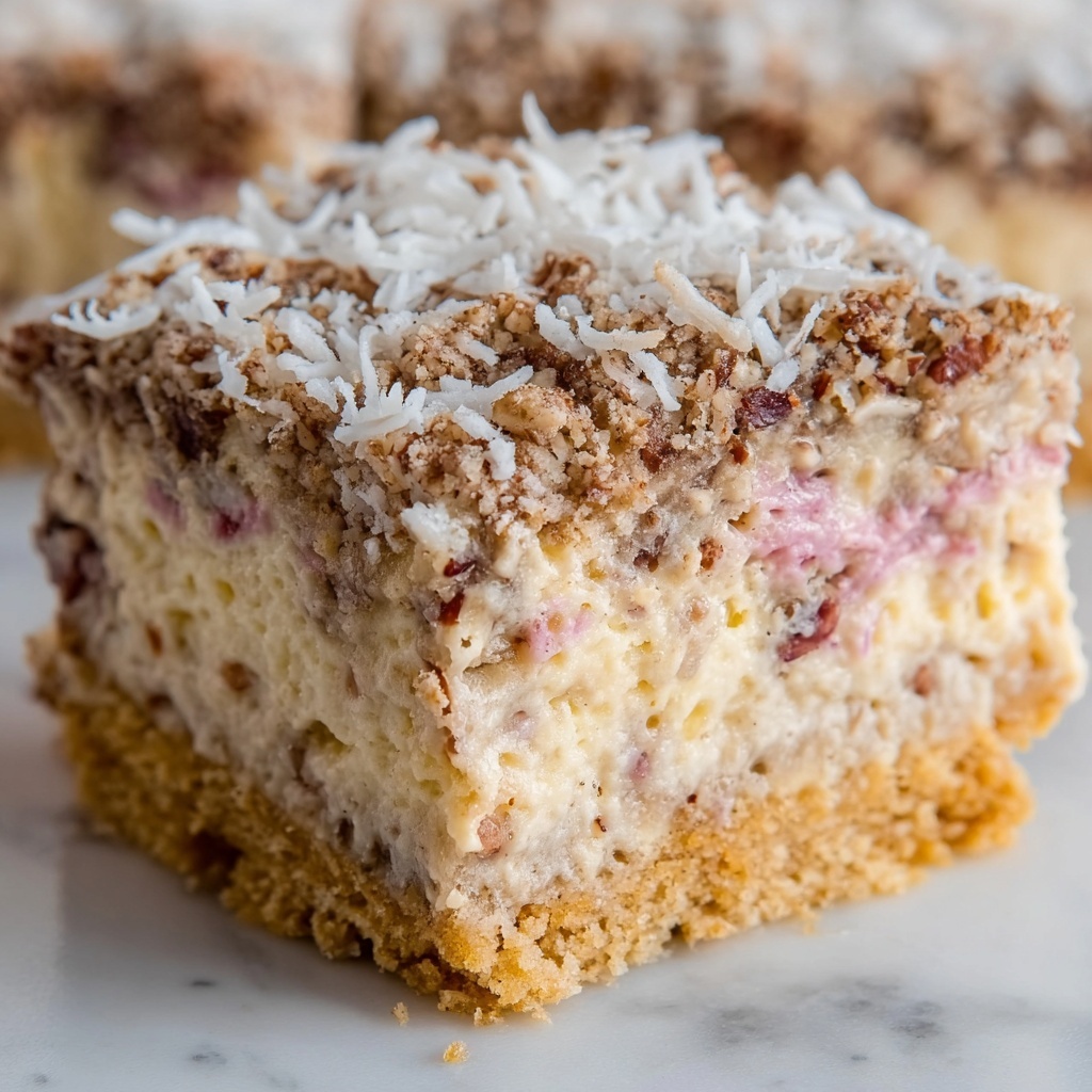 Rhubarb Streusel Coffee Cake Recipe - Recipe Image
