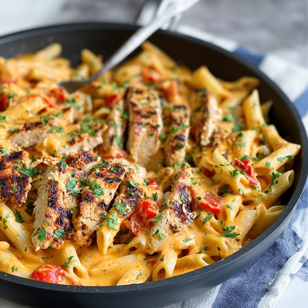 Southwest Chicken Alfredo Recipe - Recipe Image