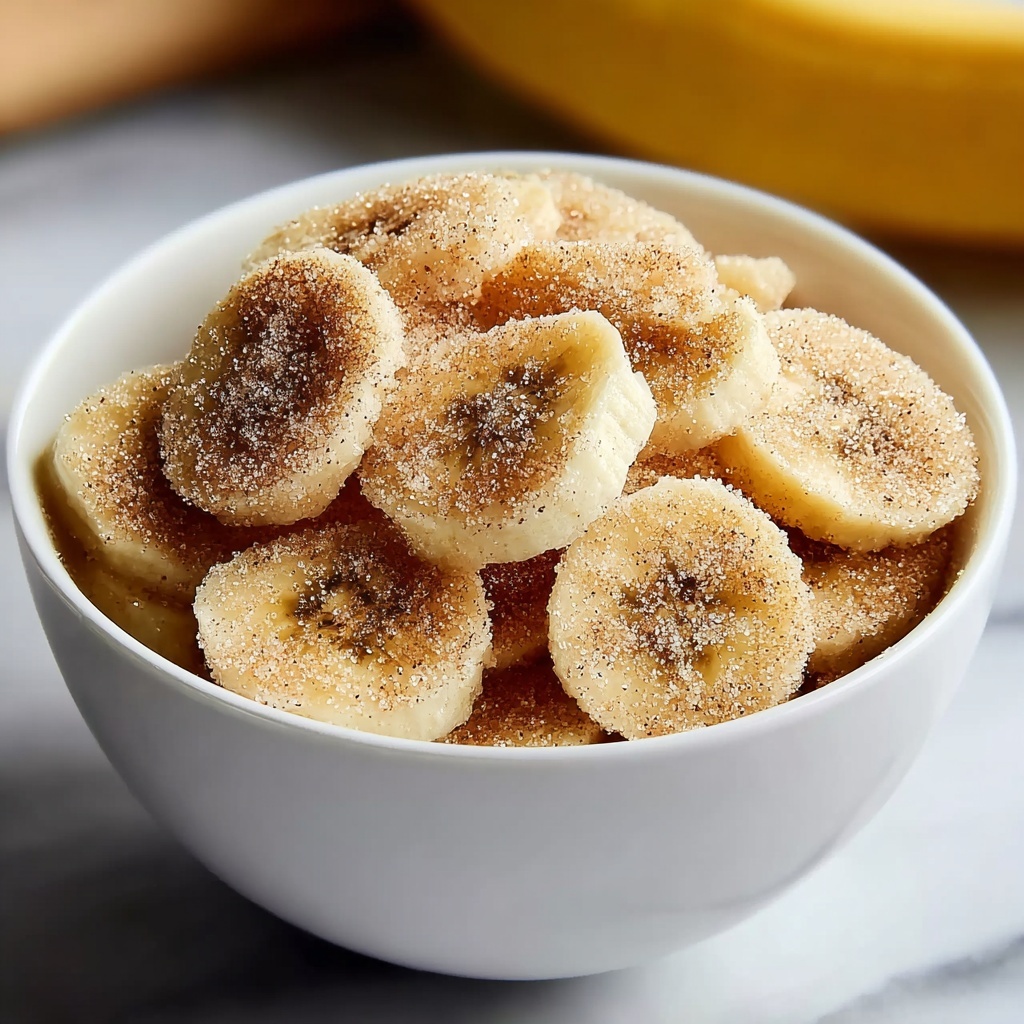 Cinnamon-Sugar Air Fryer Banana Chips Recipe - Recipe Image