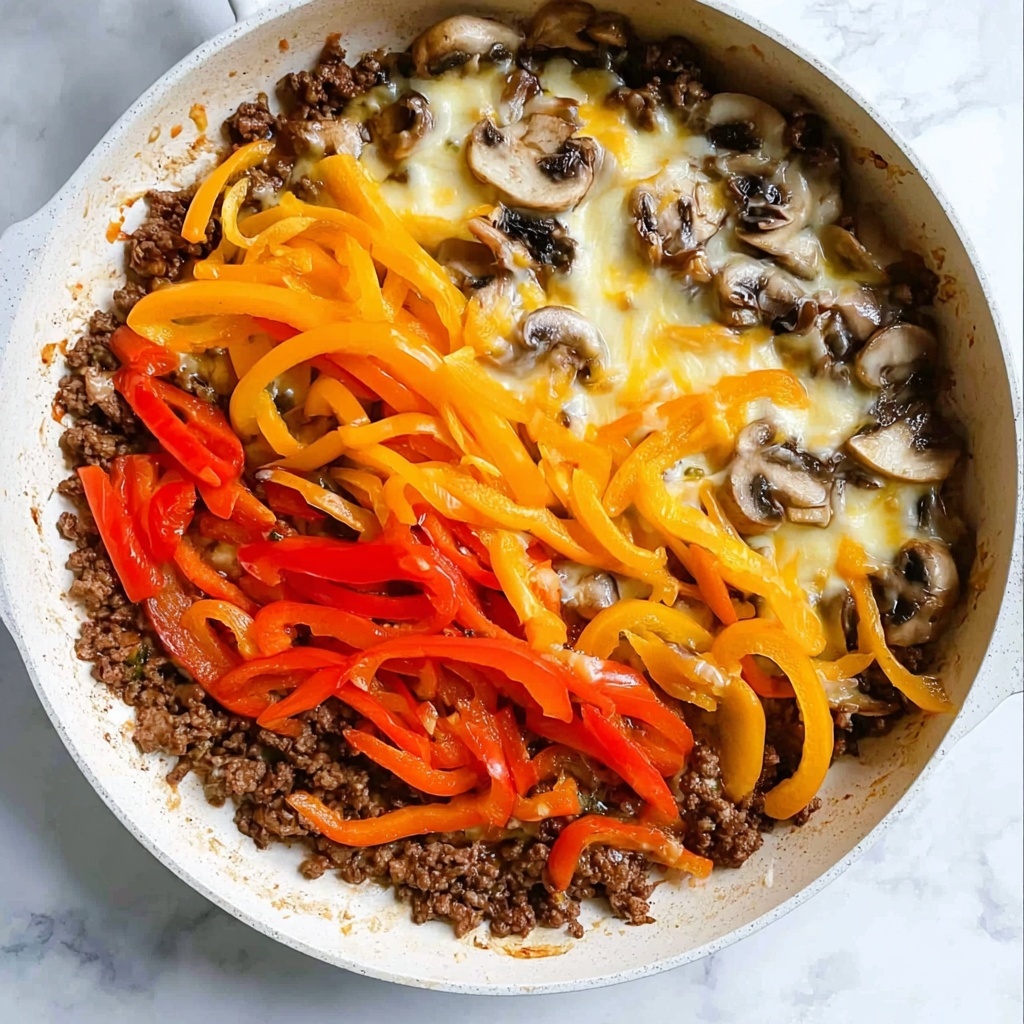 Philly Cheesesteak Casserole Recipe - Recipe Image