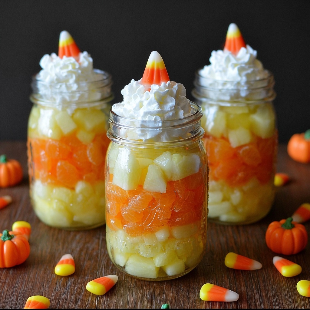 Candy Corn Fruit Parfaits Recipe - Recipe Image