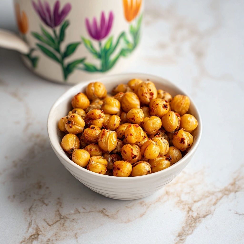 Crispy Curry Roasted Chickpeas for Delicious Healthy Snacks Recipe - Recipe Image