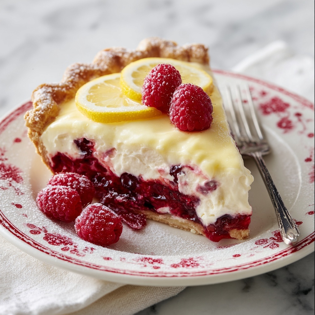 Lemon Raspberry Pie Recipe - Recipe Image