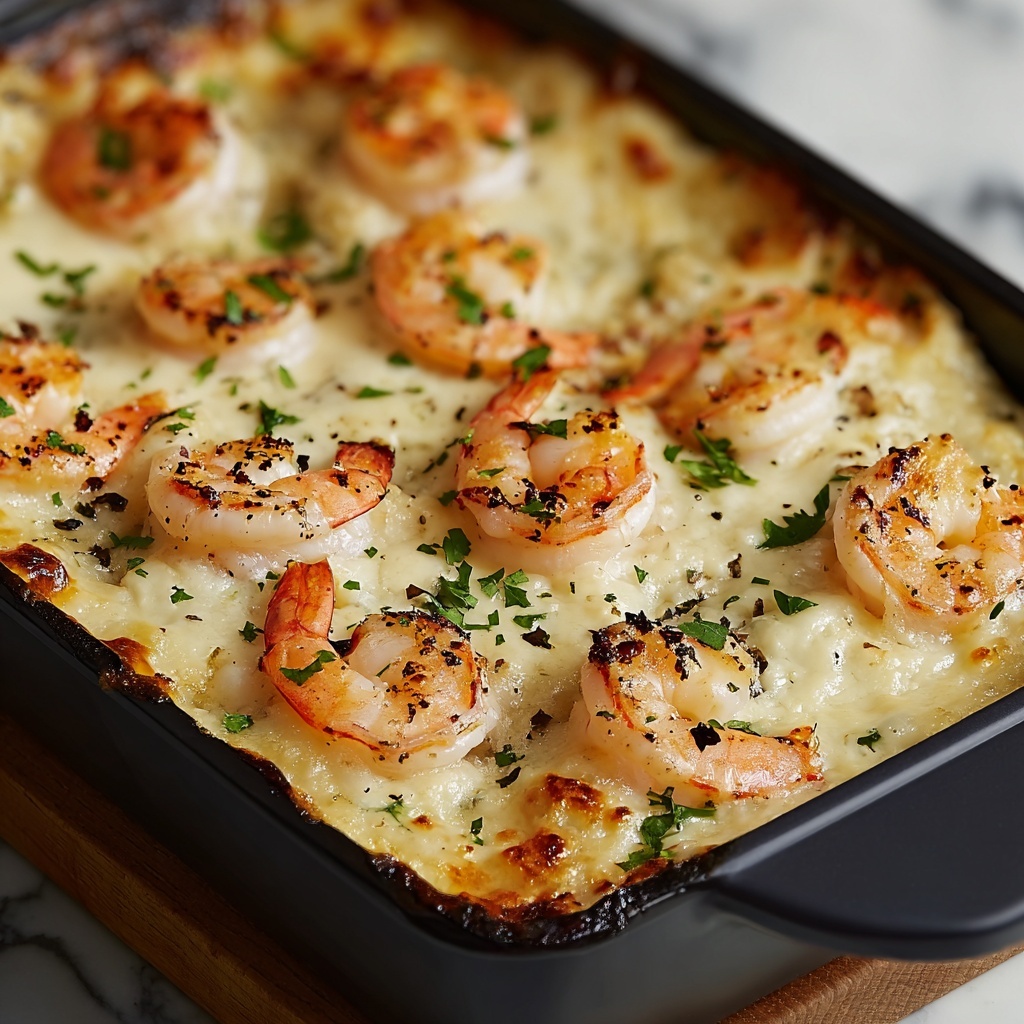 Garlic Shrimp Gratin Recipe - Recipe Image