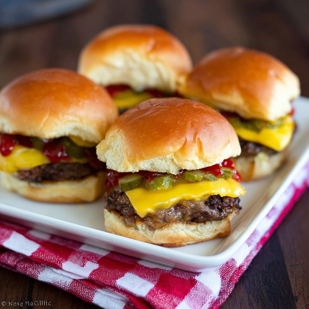 Cheeseburger Sliders Recipe - Recipe Image
