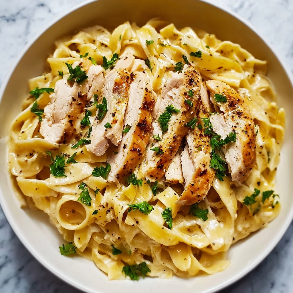 Instant Pot Lighter Chicken Alfredo Recipe - Recipe Image