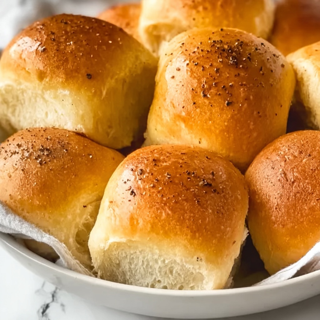 Magic Parker House Rolls with Rosemary Honey Butter Recipe - Recipe Image