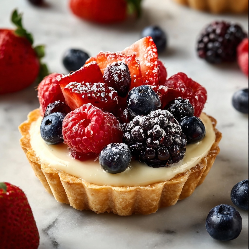 Mini Fruit Tarts with Pastry Cream Recipe - Recipe Image