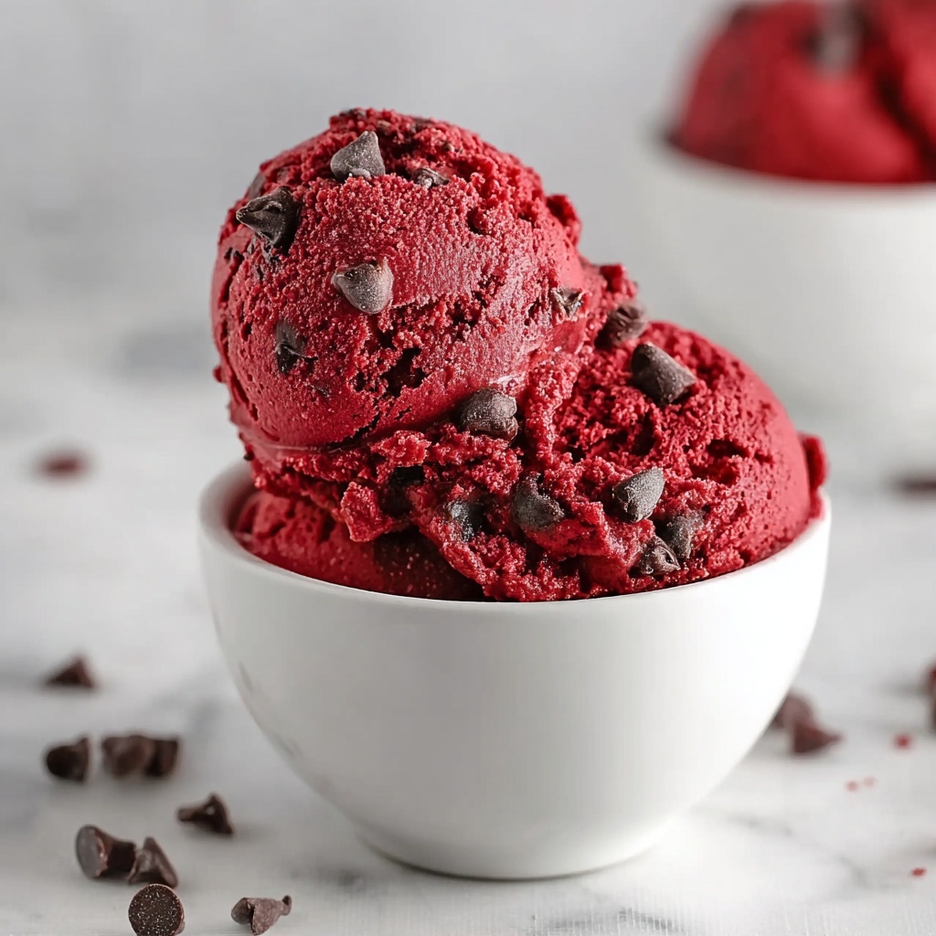 Edible Red Velvet Cookie Dough Recipe - Recipe Image