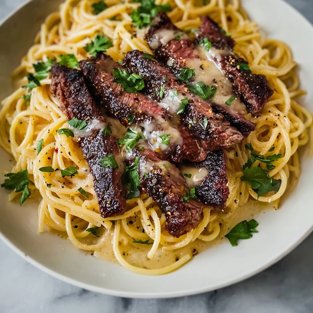 Garlic Butter Steak Lightning Noodles Recipe - Recipe Image