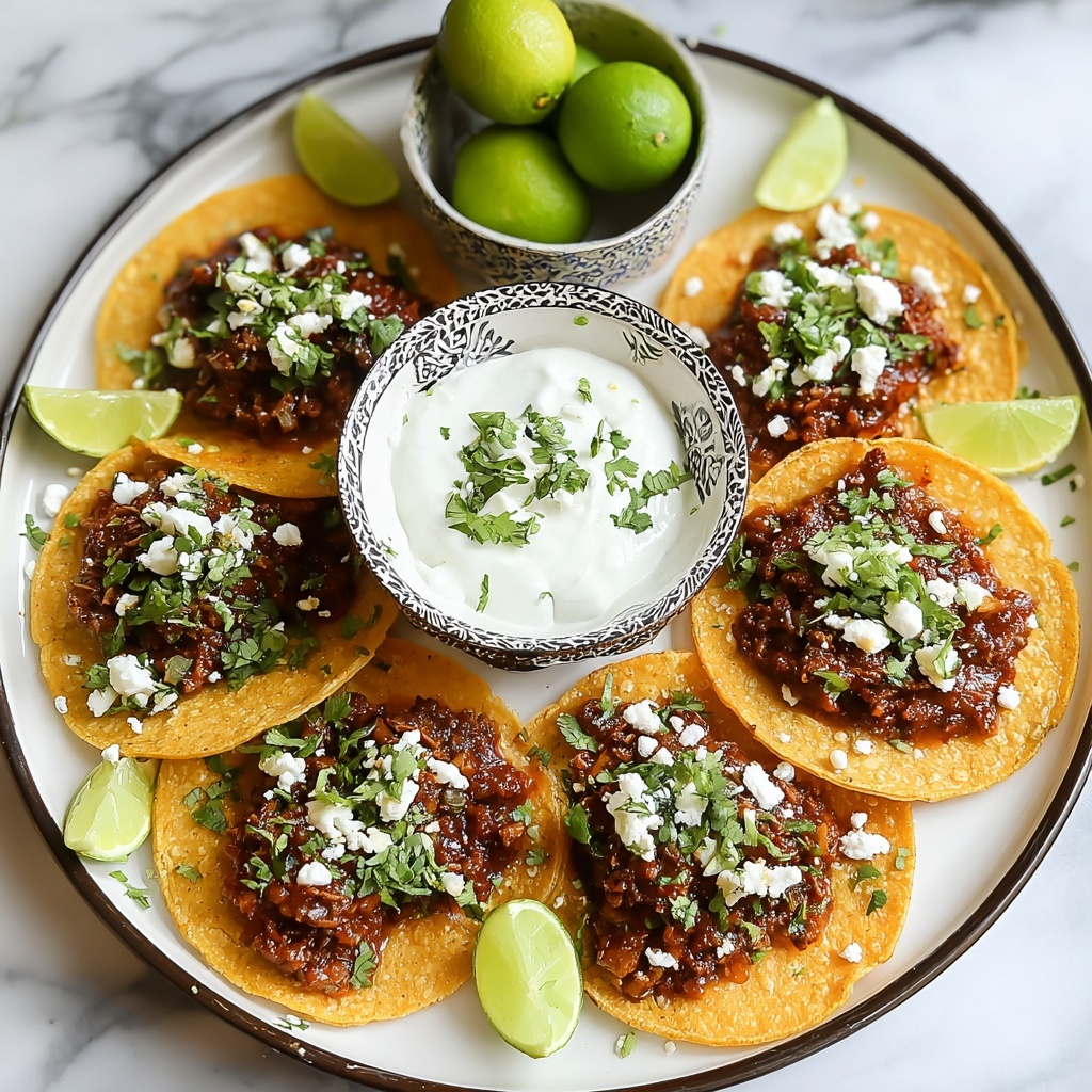 Birria Tostada Stacks Recipe - Recipe Image