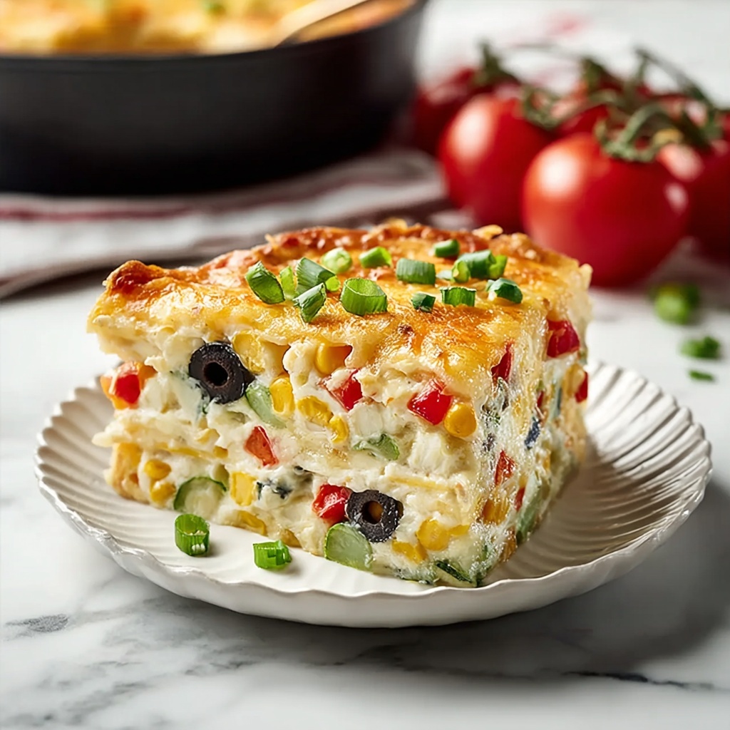 Summer Garden Crustless Zucchini Pie Recipe - Recipe Image