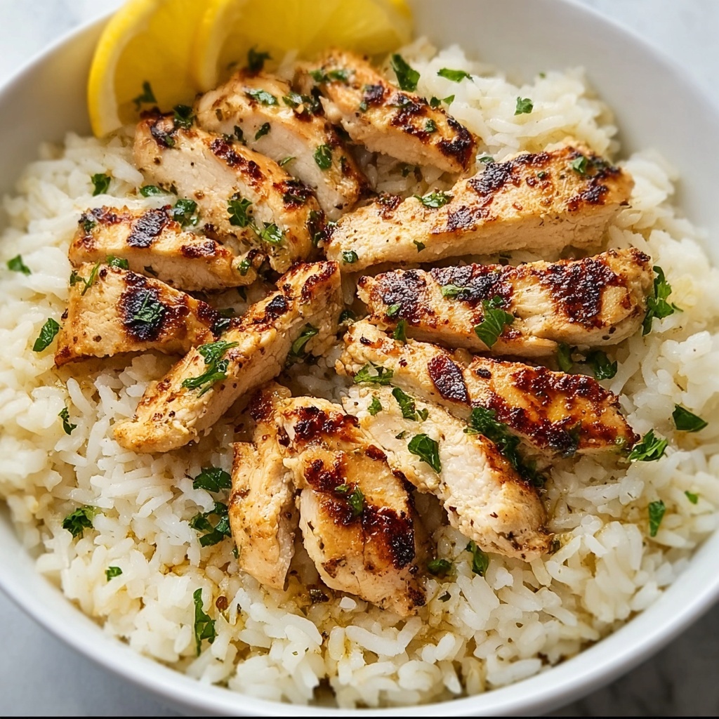 Chicken Scampi with Garlic Parmesan Rice Recipe - Recipe Image