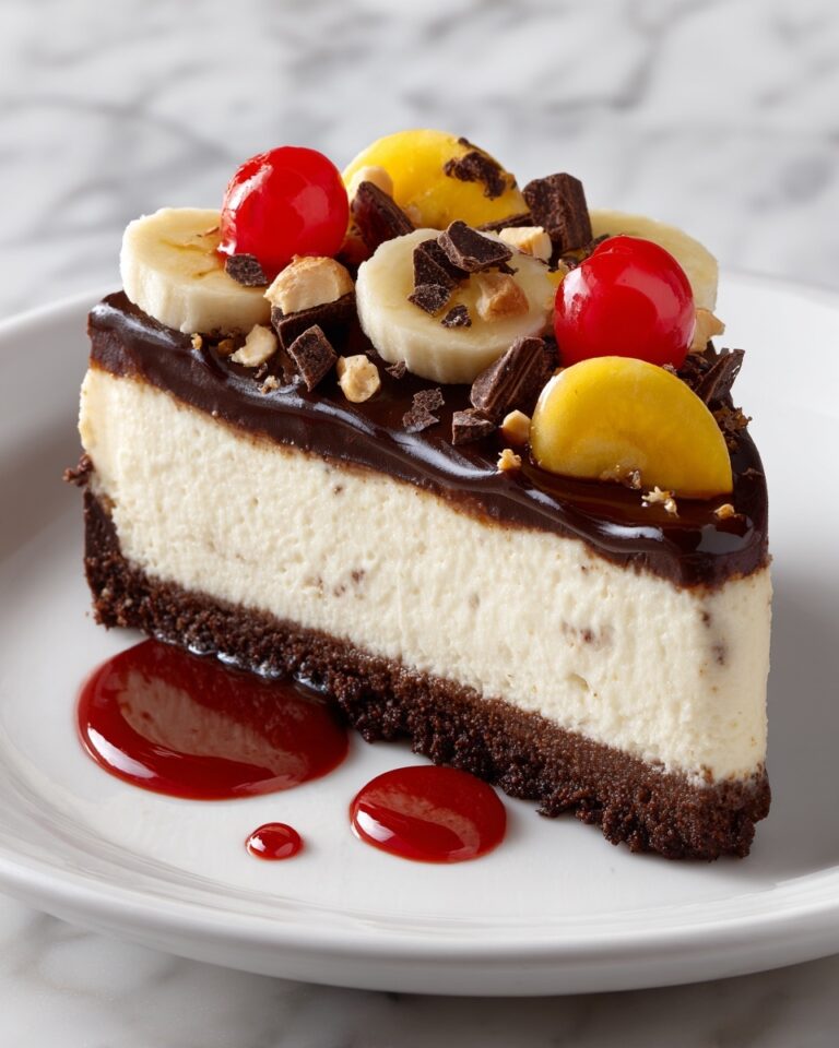 Heavenly No-Bake Banana Split Cheesecake Recipe