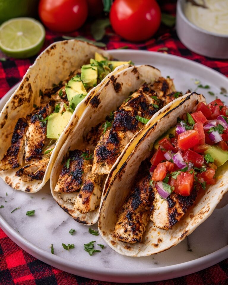 Grilled Chicken Tacos with Spiced Mayo and Avocado Salsa Recipe