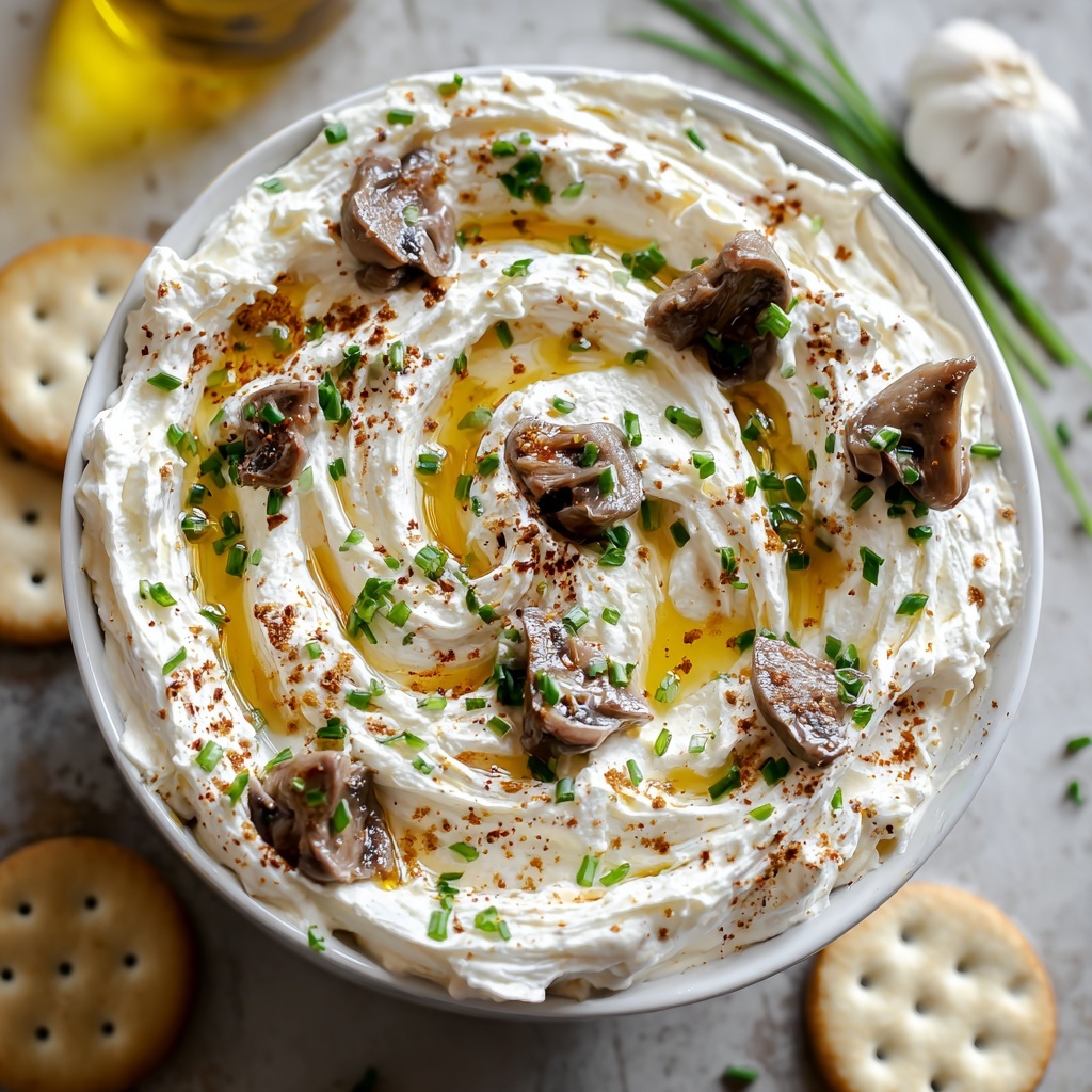 Roasted Garlic and Creamy Beef Dip with Hot Honey Recipe - Recipe Image