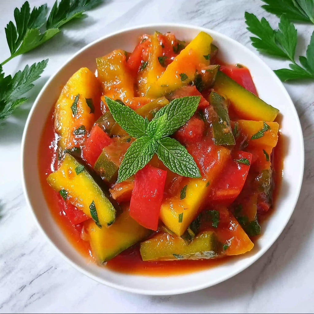 Loubieh Bi Zeit: Simple Green Beans in Tomato-Garlic Sauce Recipe - Recipe Image