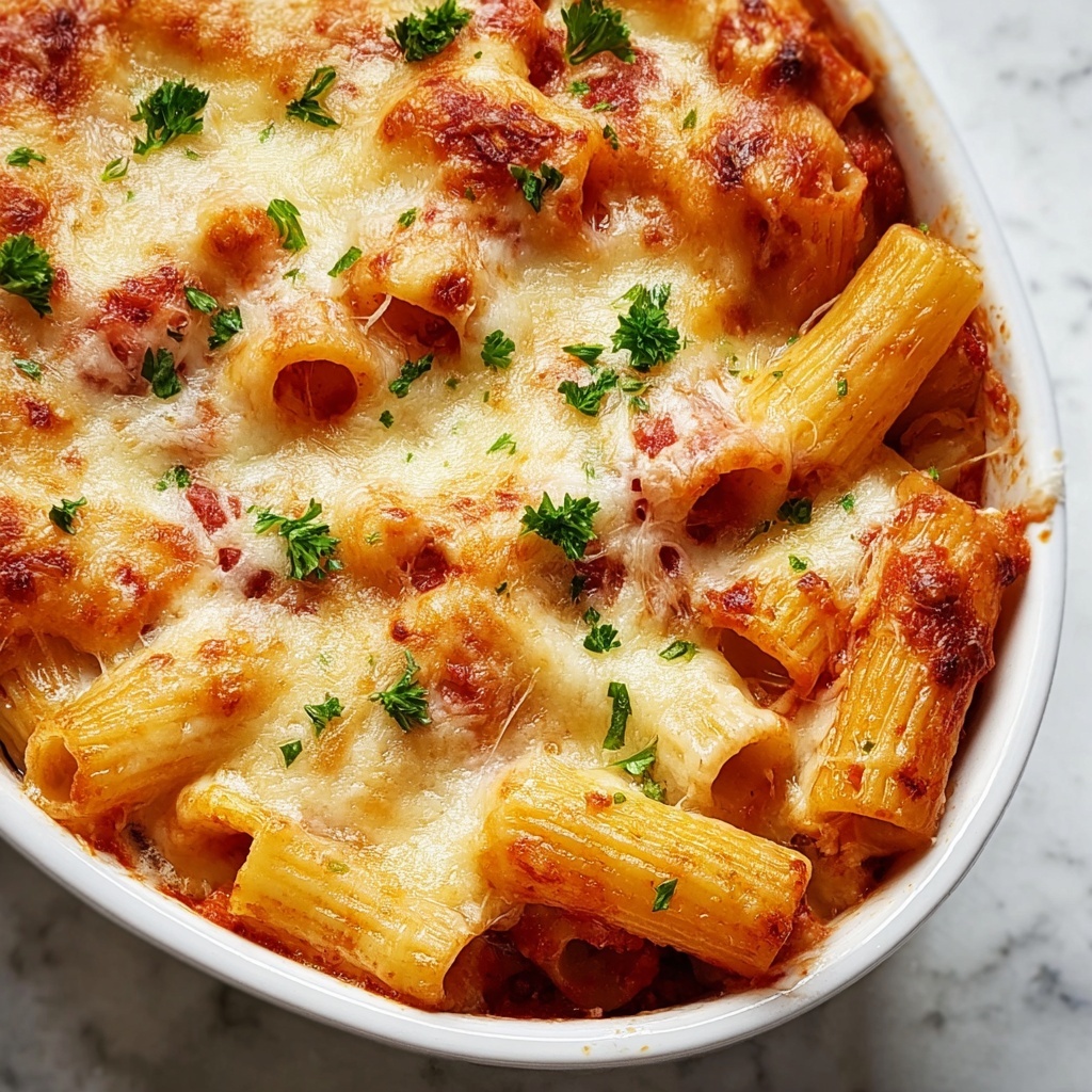 Creamy Baked Rigatoni Al Forno Recipe - Recipe Image