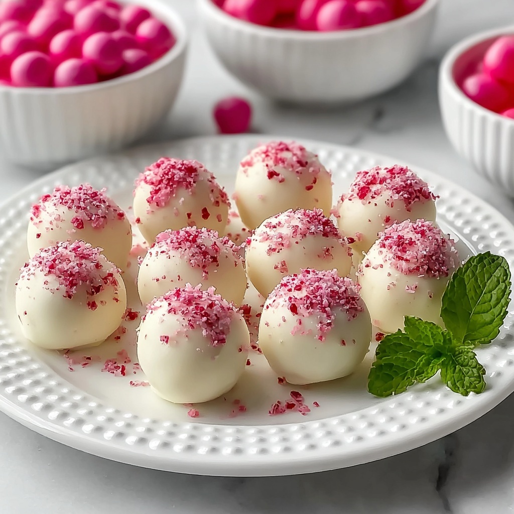 White Chocolate Raspberry Truffles Recipe - Recipe Image