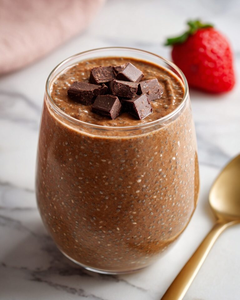 Chocolate Chia Pudding with Strawberries, Cacao Nibs, and Peanut Butter Recipe