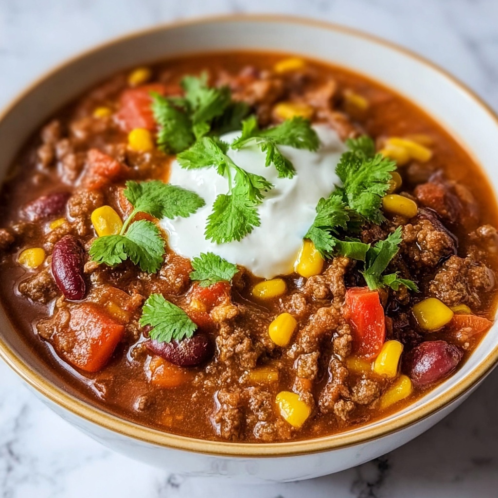 Spicy Beanless Chili Recipe - Recipe Image