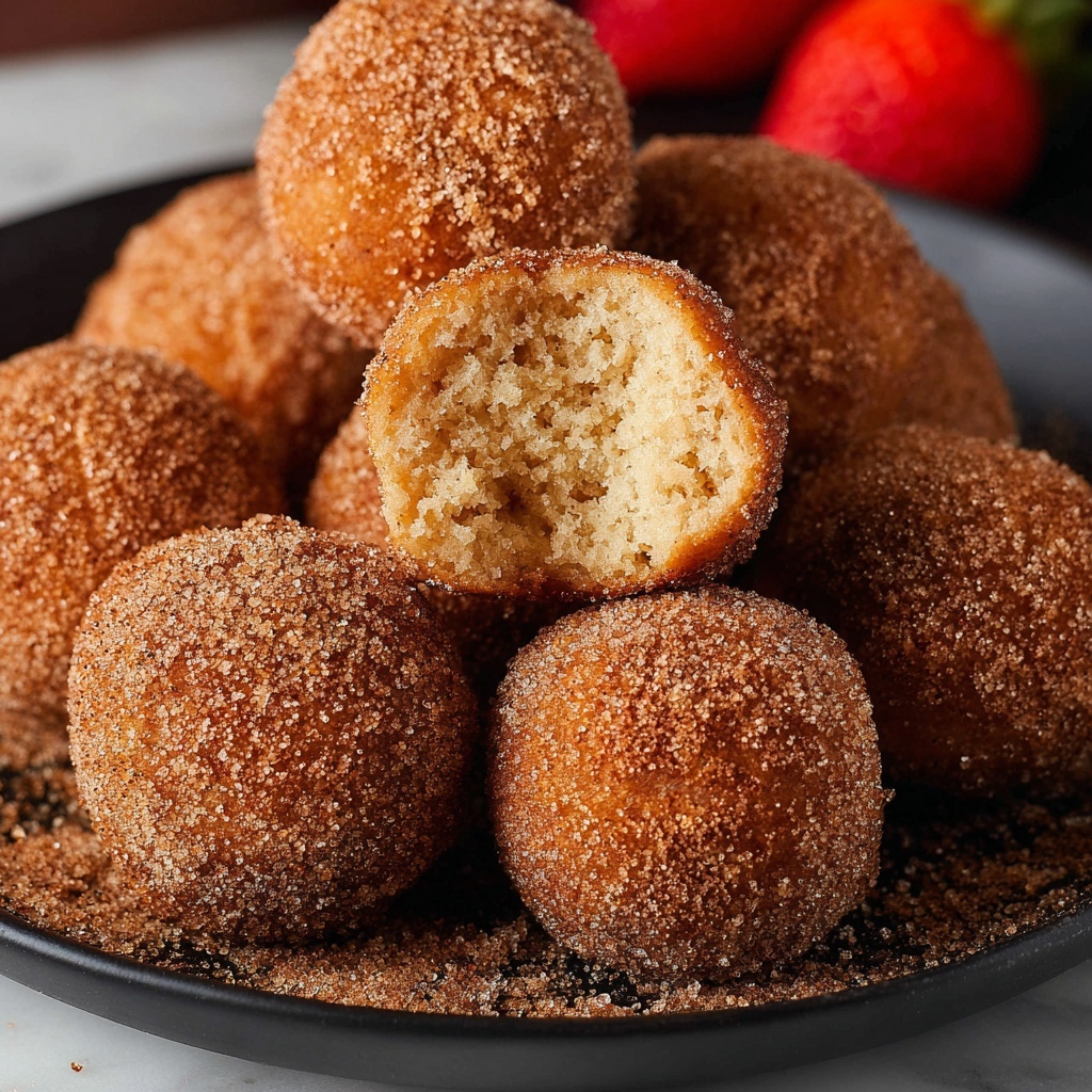 Mini Baked Cinnamon Sugar Donut Bites Recipe - Recipe Image