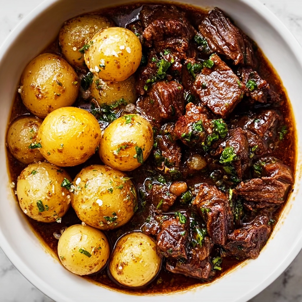Garlic Butter Beef Bites in the Slow Cooker Recipe - Recipe Image