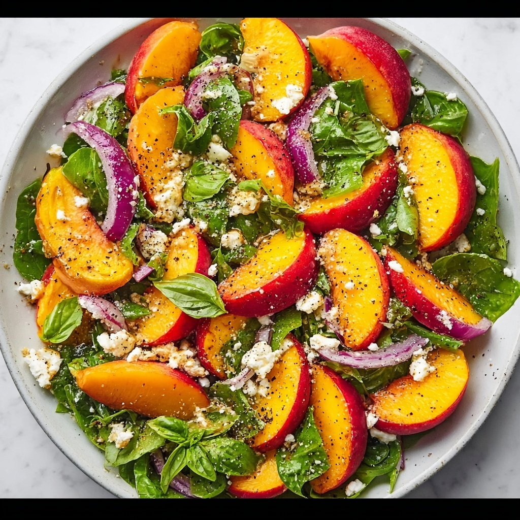 Irresistible Peach Salad Recipe - Recipe Image