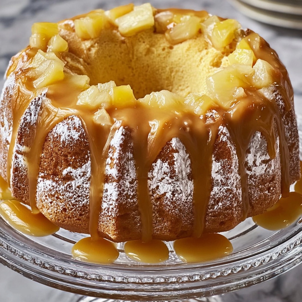 Pineapple Cream Cheese Pound Cake Recipe - Recipe Image