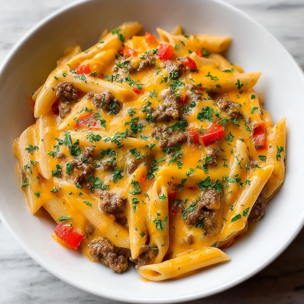 Creamy Rotel Pasta with Ground Beef Recipe - Recipe Image