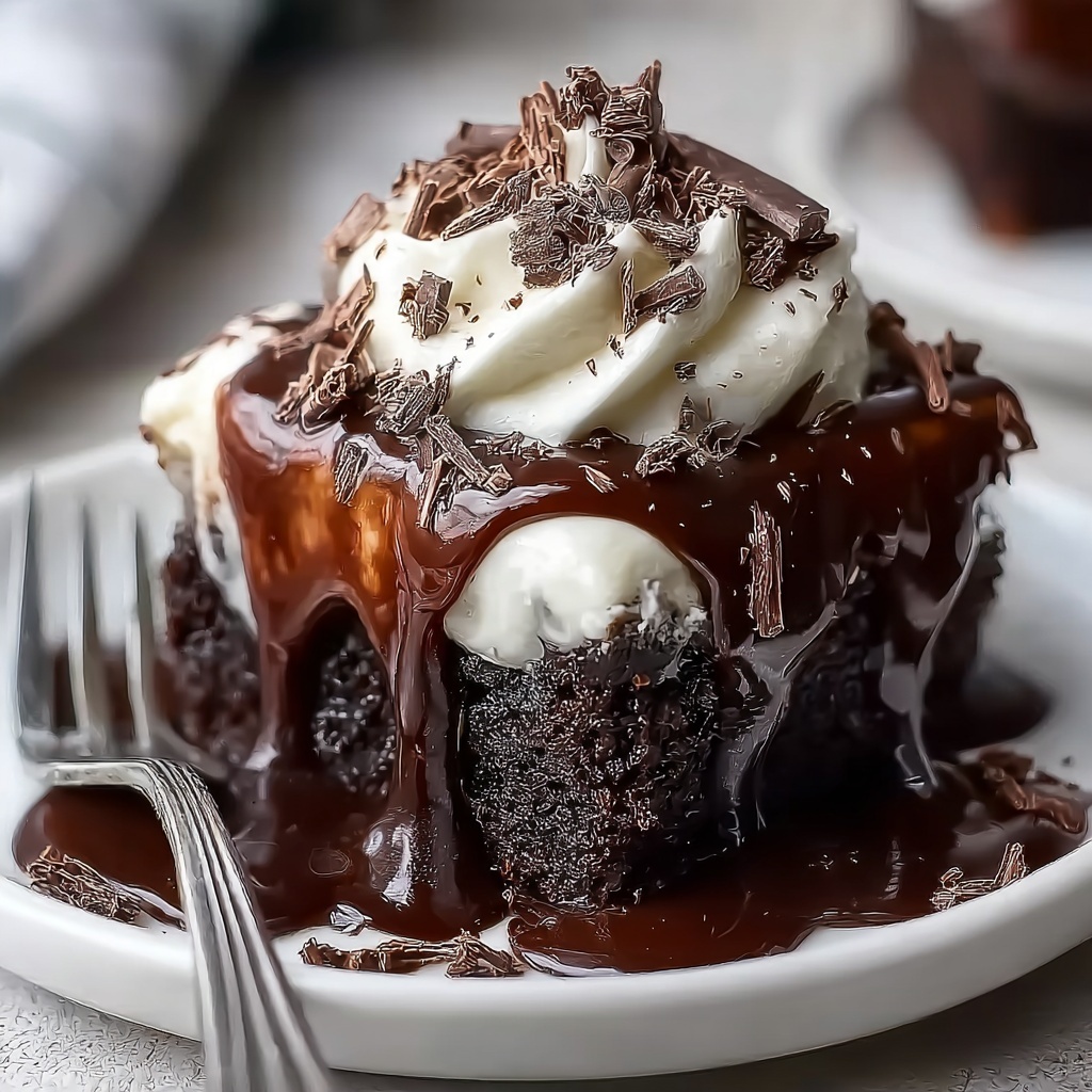 Hot Fudge Chocolate Pudding Cake Recipe - Recipe Image