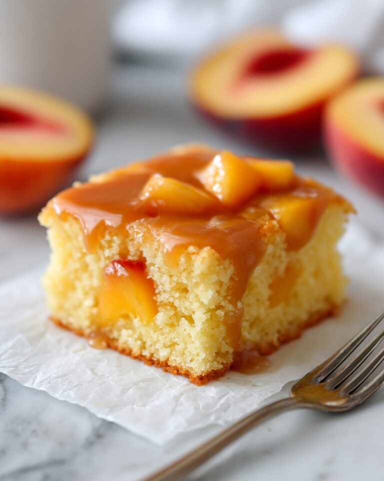 Brown Sugar Peach Cake Recipe
