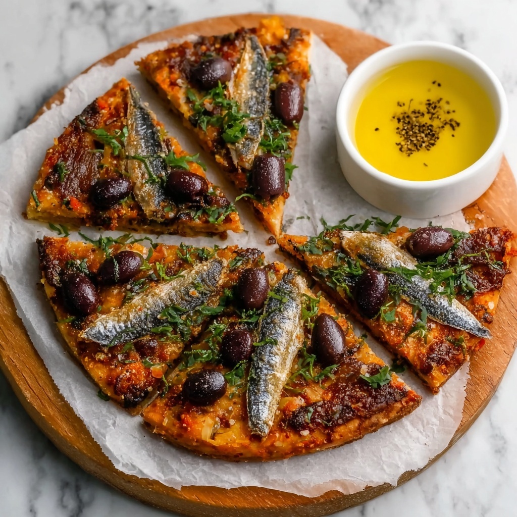 Sardine & Olive Tapenade Keto Flatbread Recipe - Recipe Image