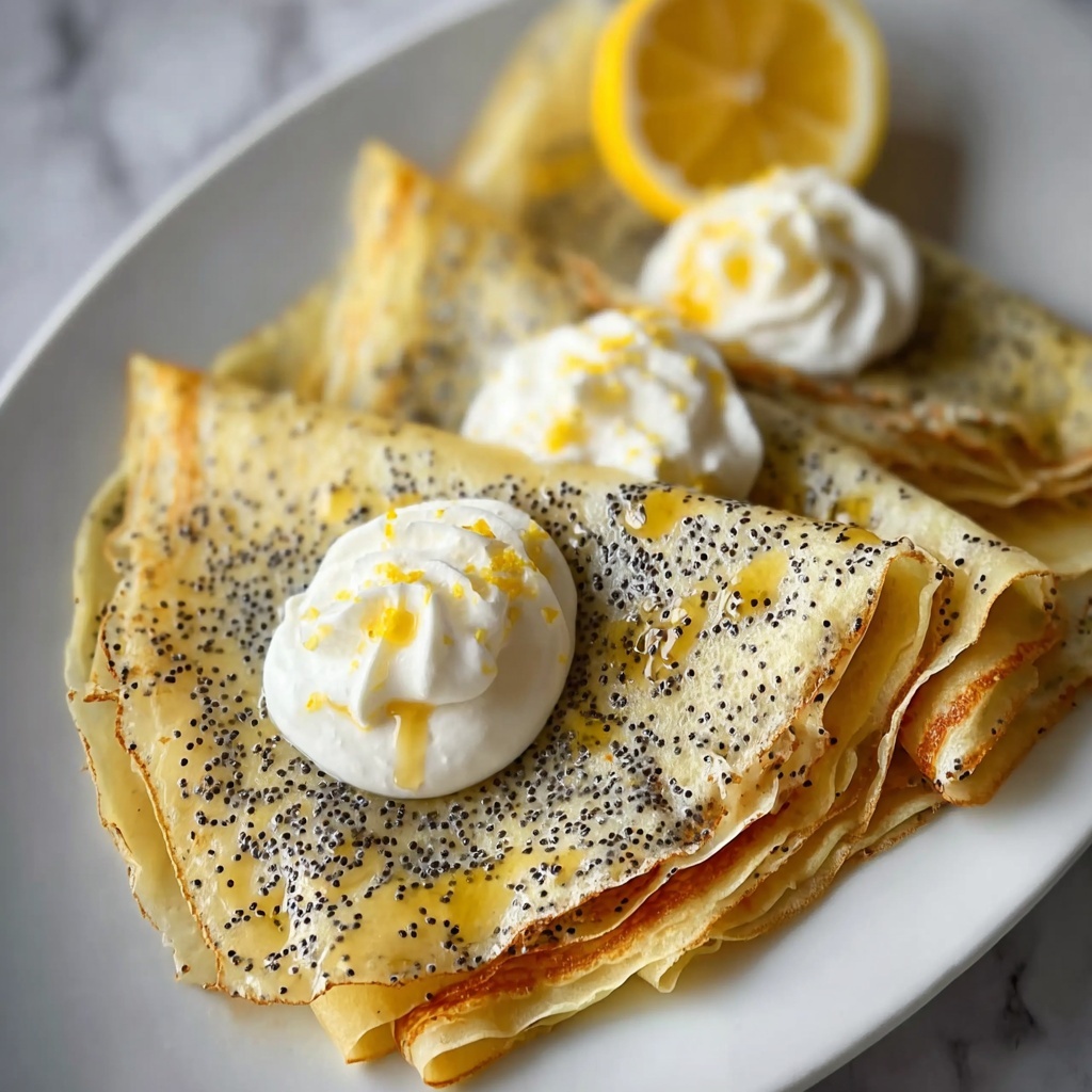 Low-Carb Poppyseed Lemon Crepes Recipe - Recipe Image