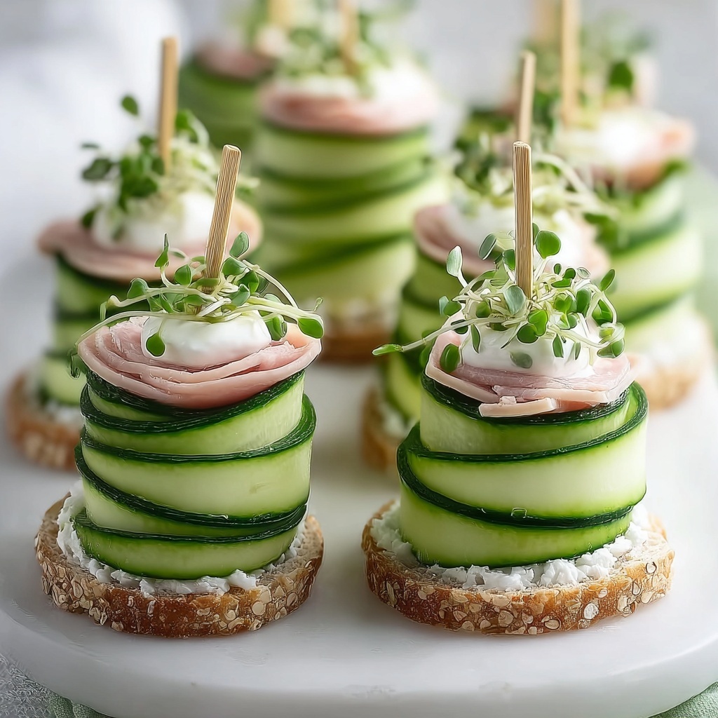 Keto Cucumber Sandwiches Recipe - Recipe Image