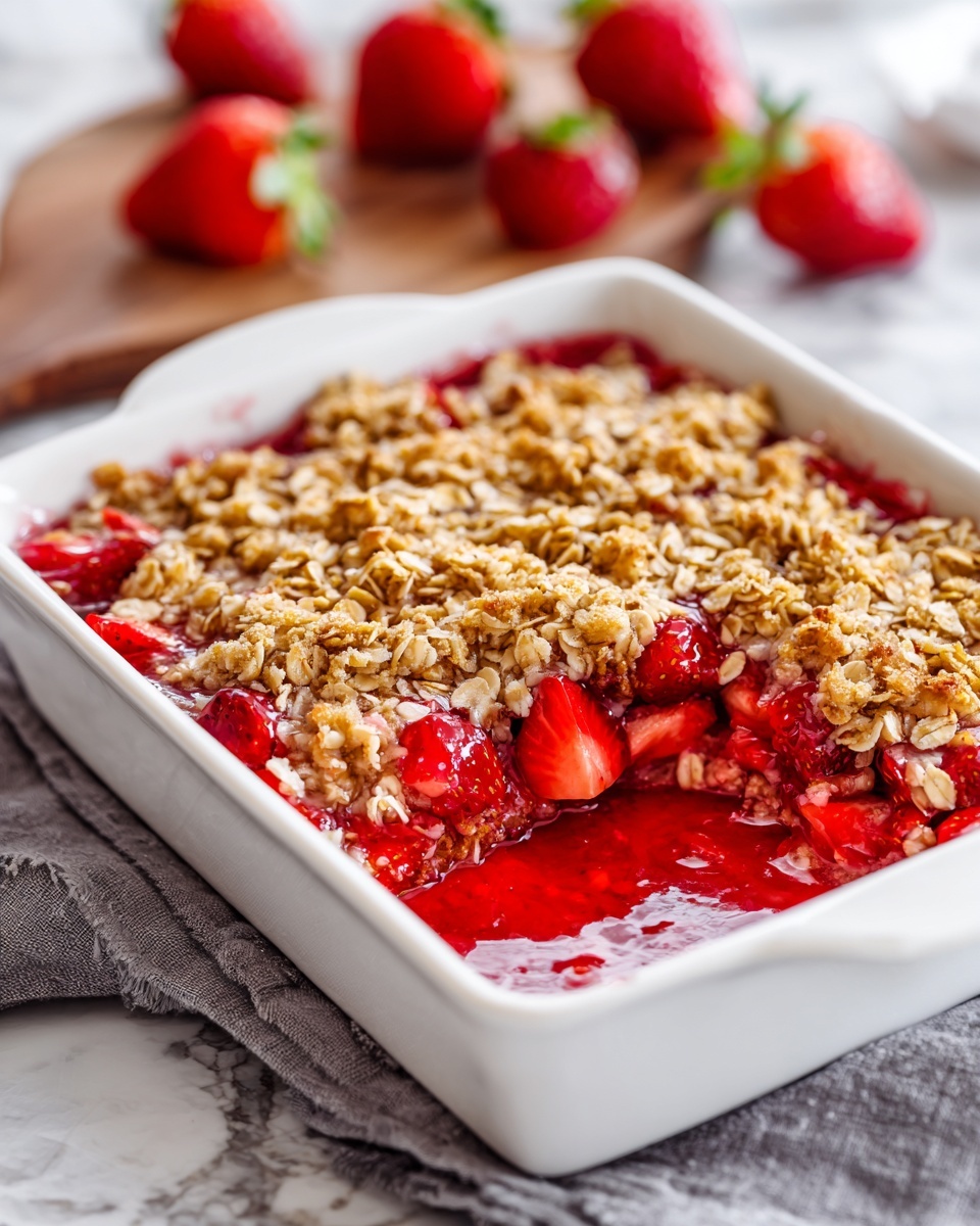 Strawberry Rhubarb Crisp Recipe - Recipe Image