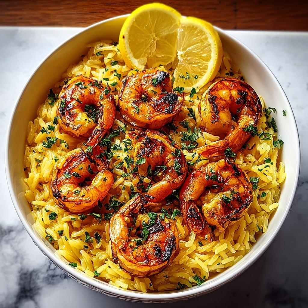 Shrimp Orzo with Lemon Garlic Sauce Recipe - Recipe Image