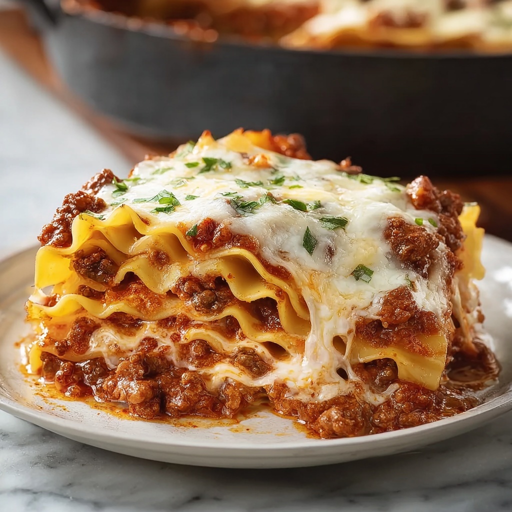 Easy Slow Cooker Lasagna Recipe - Recipe Image
