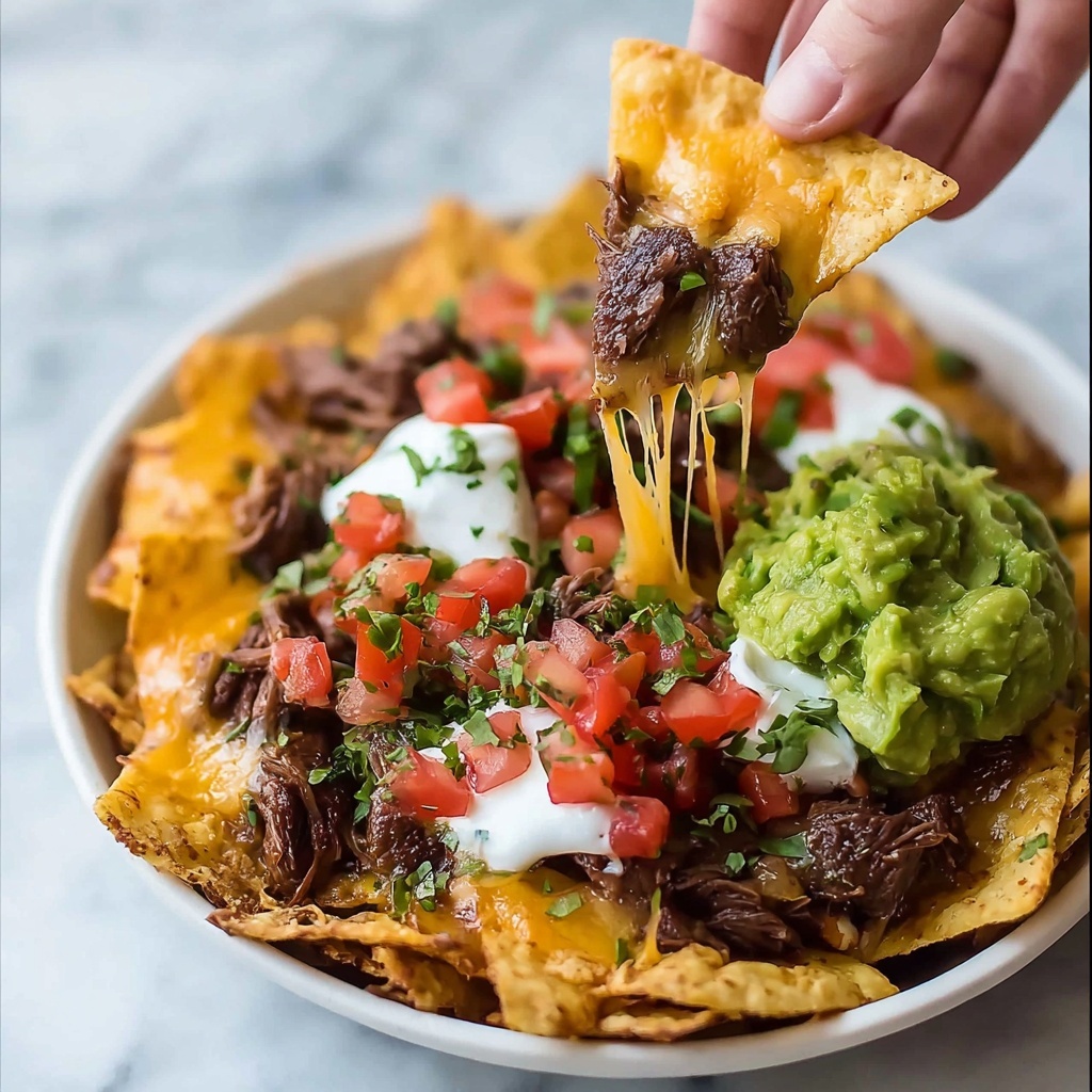 Skillet Steak Fajita Nachos Recipe - Recipe Image