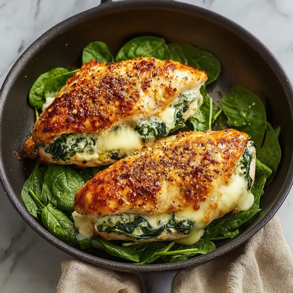 Spinach and Cheese Stuffed Chicken Breast Recipe - Recipe Image
