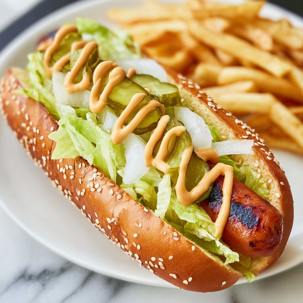 Big Mac Hot Dogs Recipe - Recipe Image