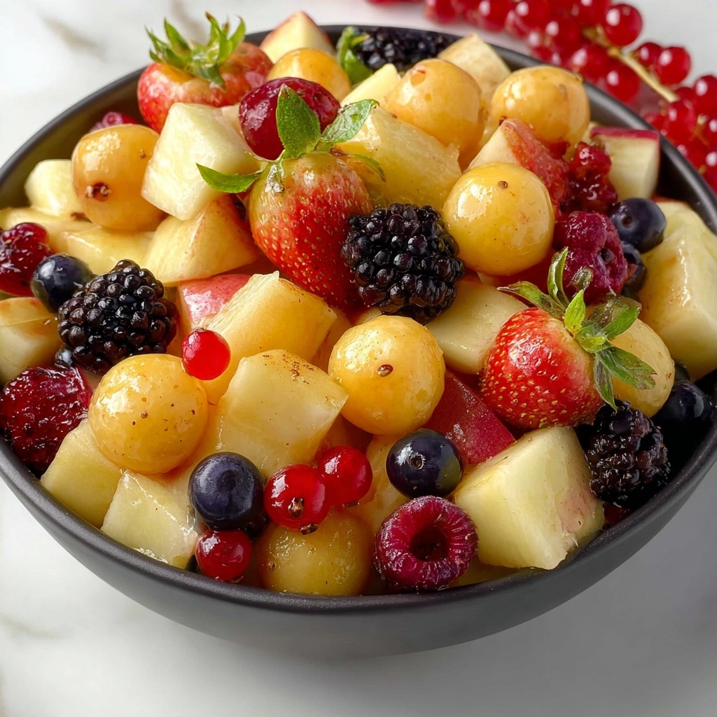 Fall Fruit Salad with Maple Cinnamon Dressing Recipe - Recipe Image