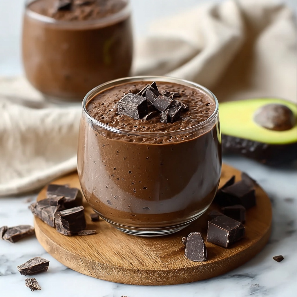 Avocado Chocolate Peanut Butter Smoothie Recipe - Recipe Image