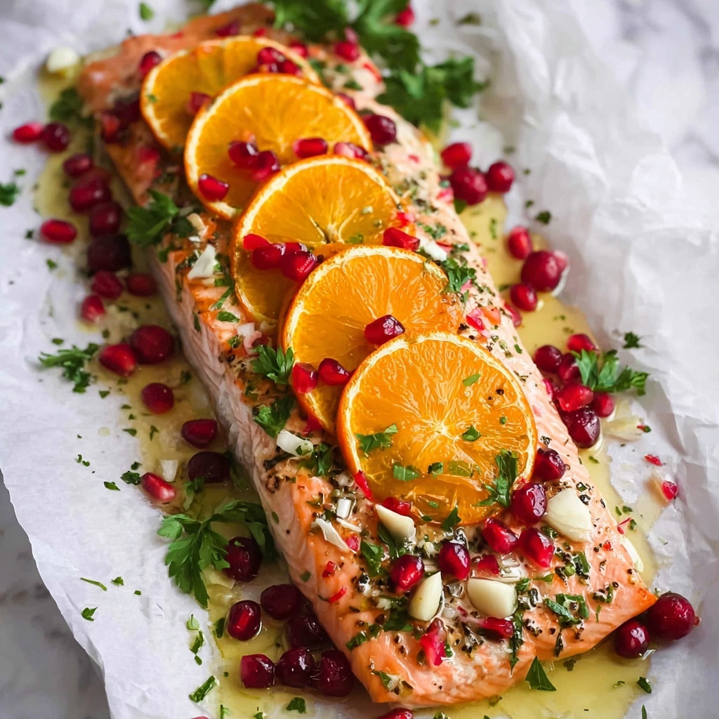 Christmas Baked Salmon Recipe - Recipe Image