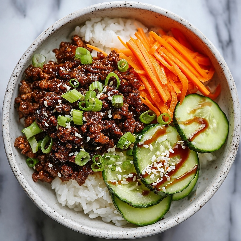Korean Ground Beef Bowl: An Easy and Flavorful Recipe - Recipe Image