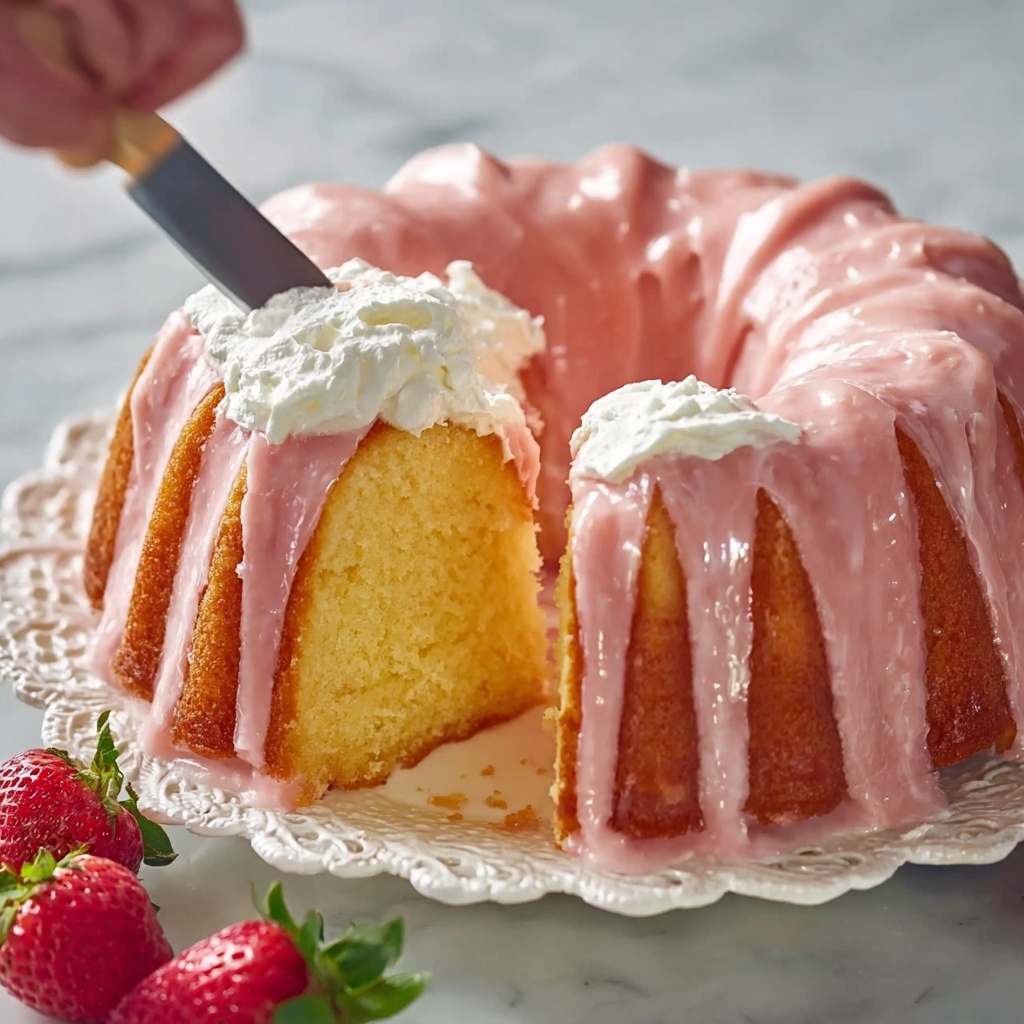 Strawberry Buttermilk Pound Cake Recipe - Recipe Image
